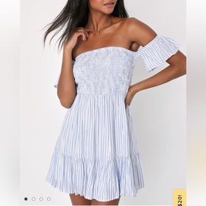 Lulu’s Blue & White Striped Dress